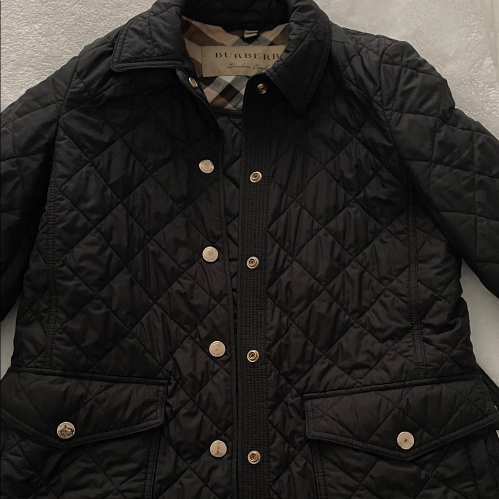 Burberry Black Quilted Utility Jacket